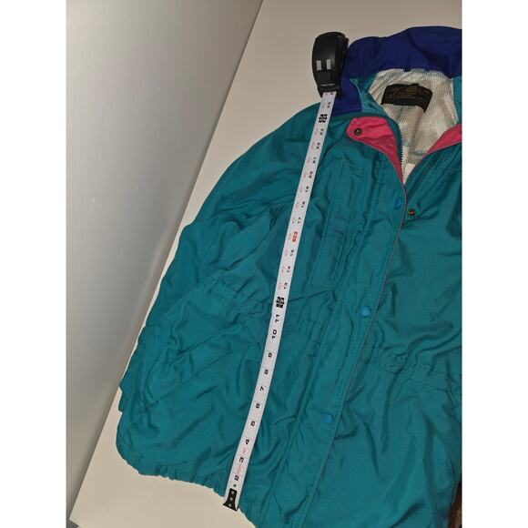 VTG 1990s Women's Small Eddie Bauer GoreTex Parka Windbreaker Jacket Blue Mesh - Picture 7 of 7